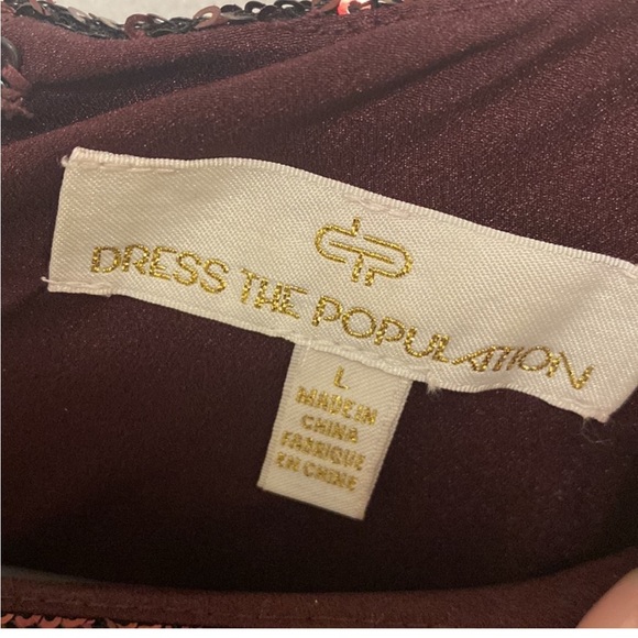 Dress the Population Sequin Cape Dress - Picture 5 of 5